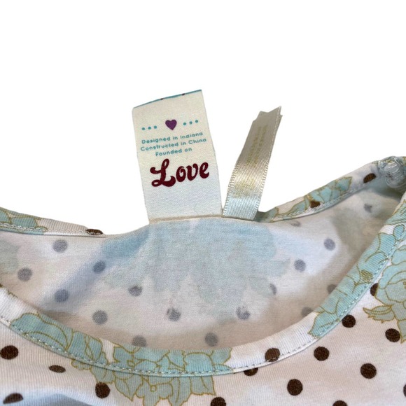 Matilda Jane Character Counts Aster Elaina Dot Floral Top size 4 - Picture 8 of 8